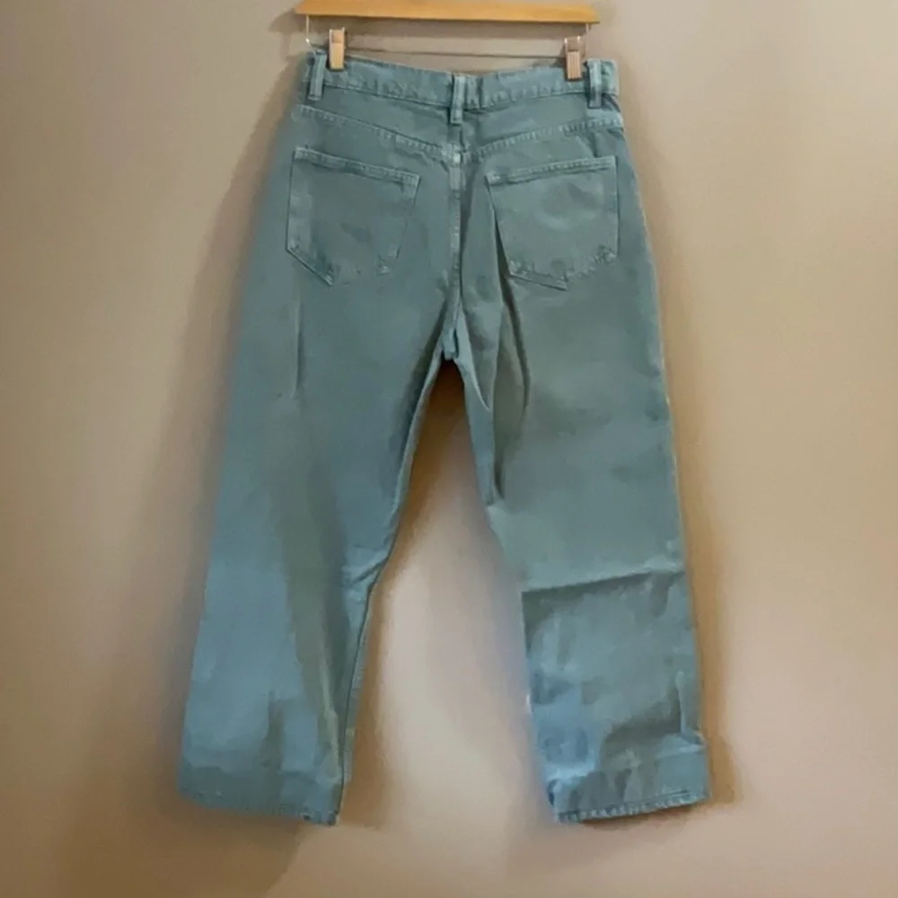 Zara jeans straight leg light green 9374/061/500/38